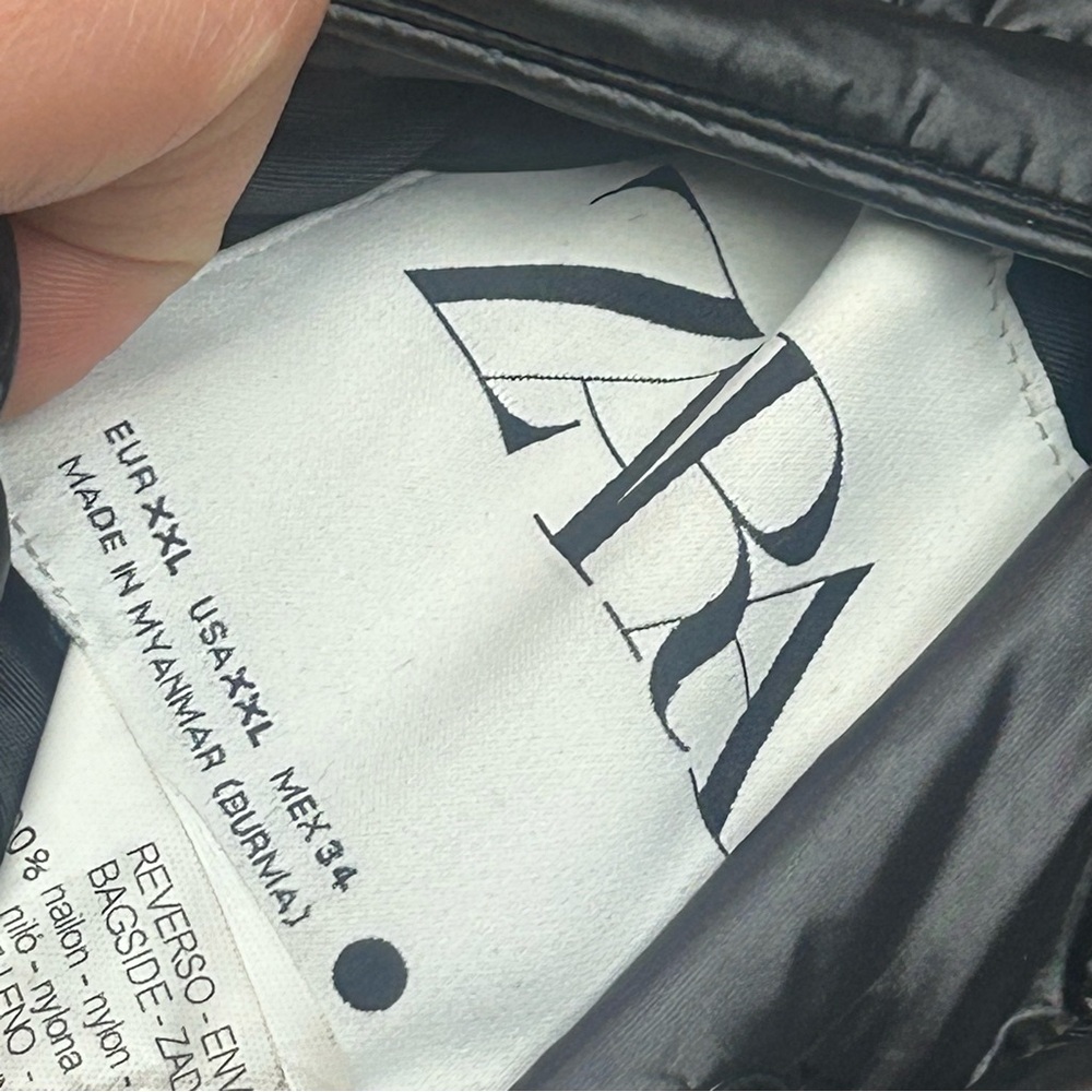 Zara Black Puffer Jacket - Picture 3 of 5
